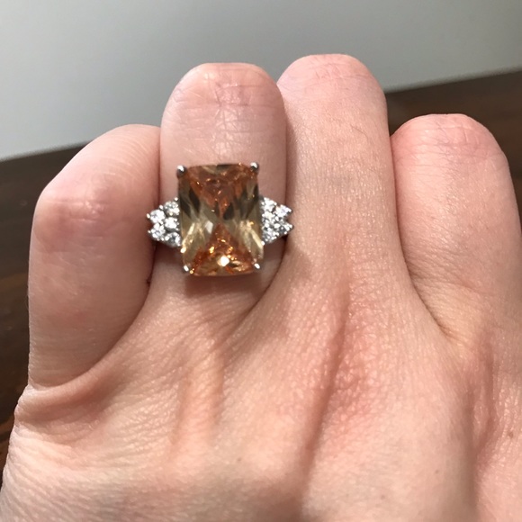 5 For $20 🥳 925 Silver Peach Stone Ring - Picture 6 of 6